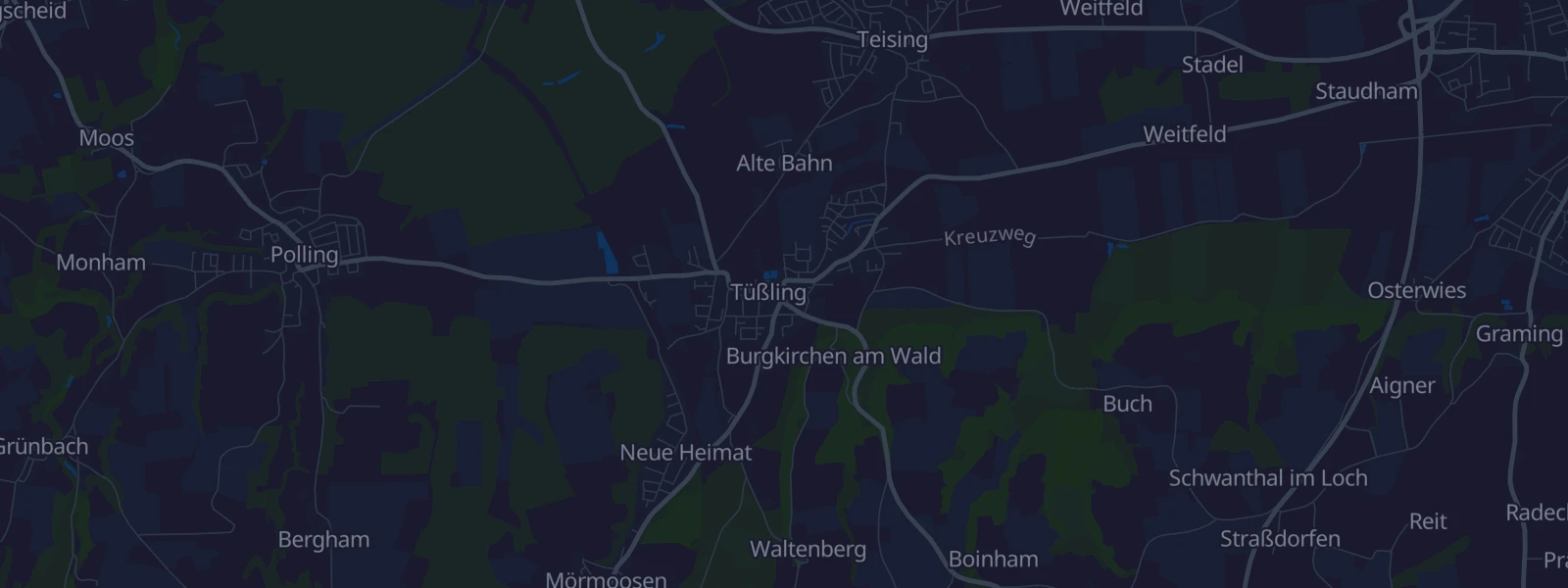 Karte von Tüßling
