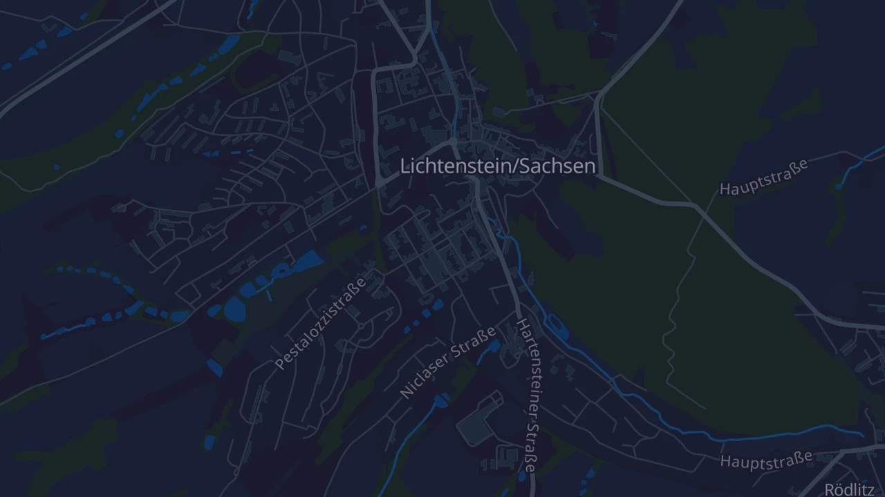 Karte von Lichtenstein/Sachsen
