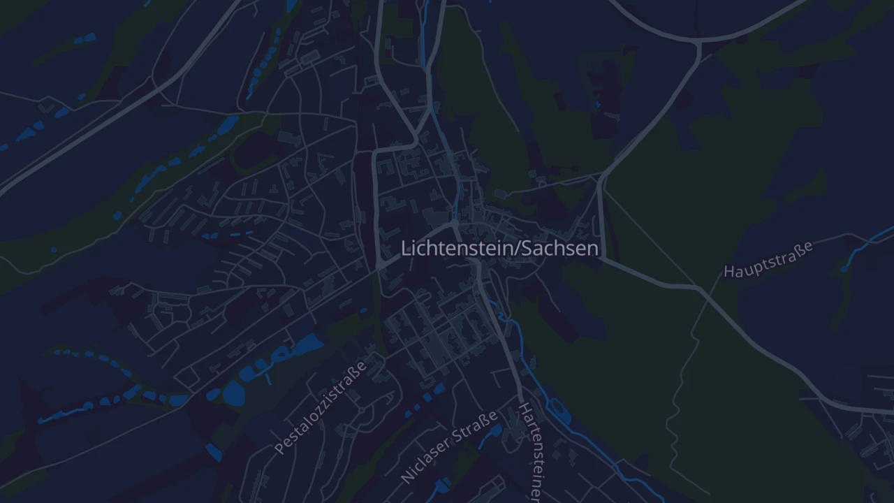 Karte von Lichtenstein/Sachsen