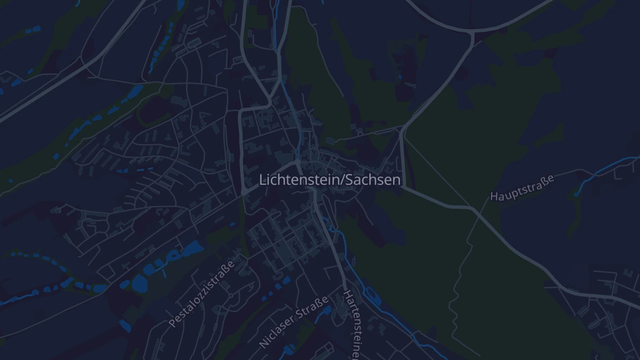Karte von Lichtenstein/Sachsen
