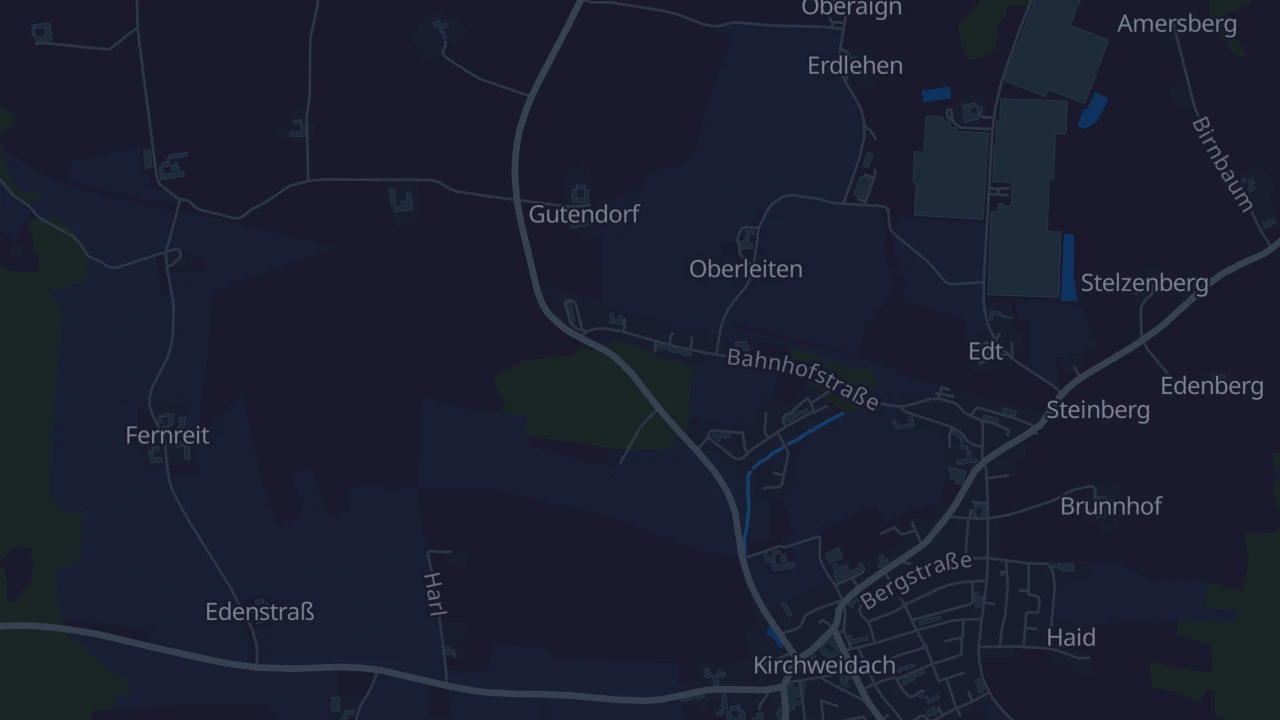 Karte von Kirchweidach