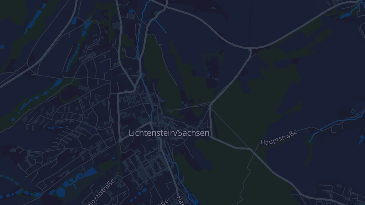 Karte von Lichtenstein/Sachsen