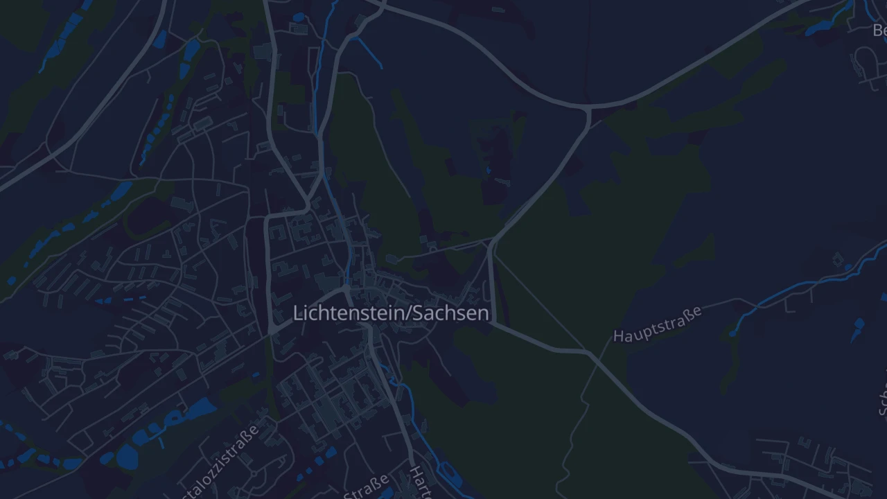 Karte von Lichtenstein/Sachsen