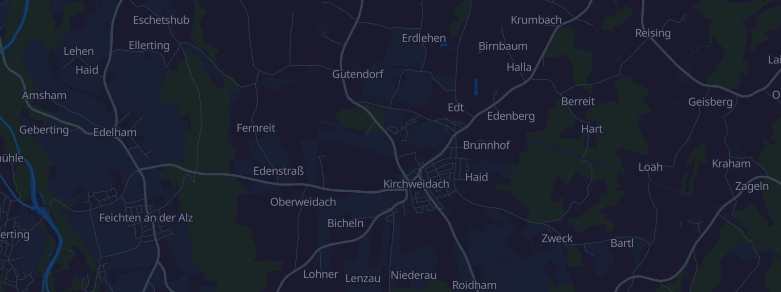 Karte von Kirchweidach