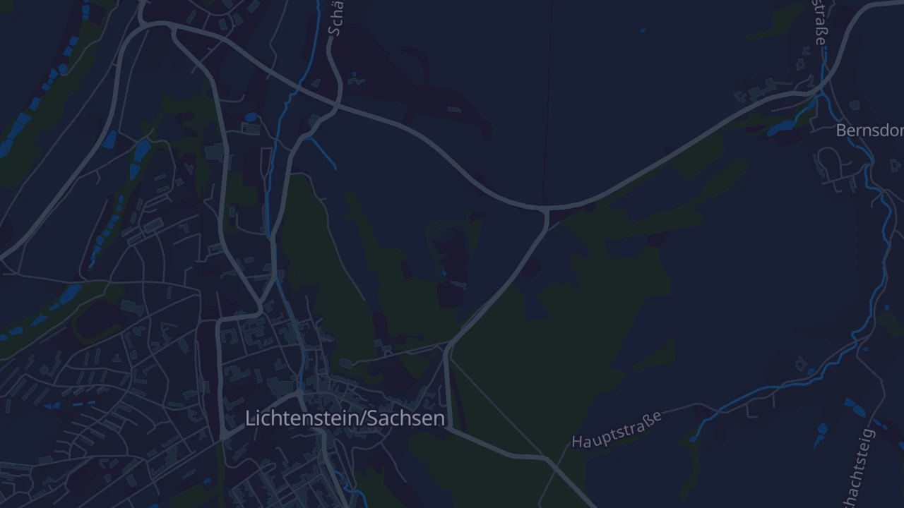 Karte von Lichtenstein/Sachsen