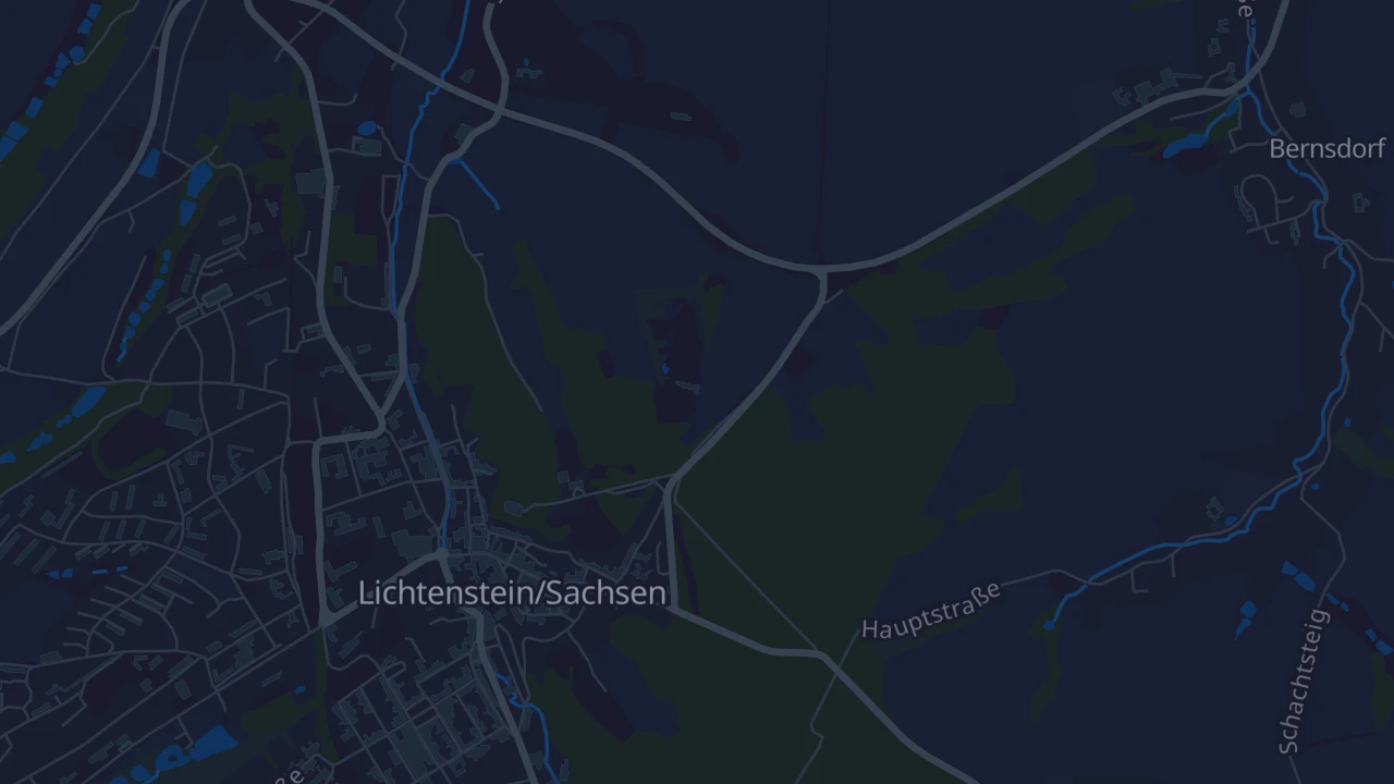 Karte von Lichtenstein/Sachsen