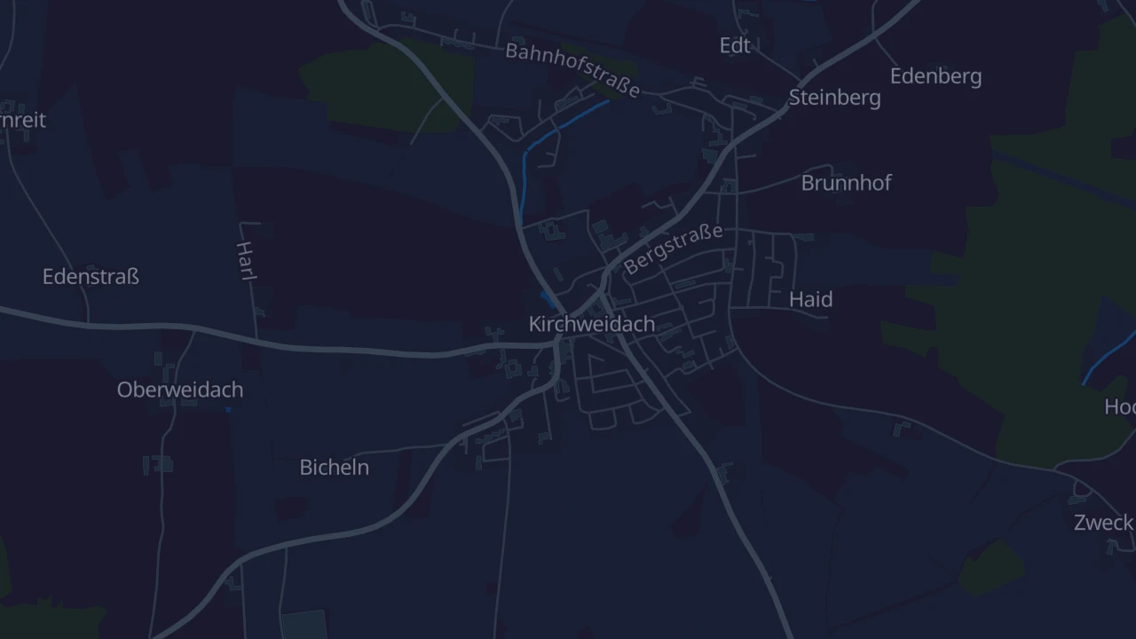 Karte von Kirchweidach