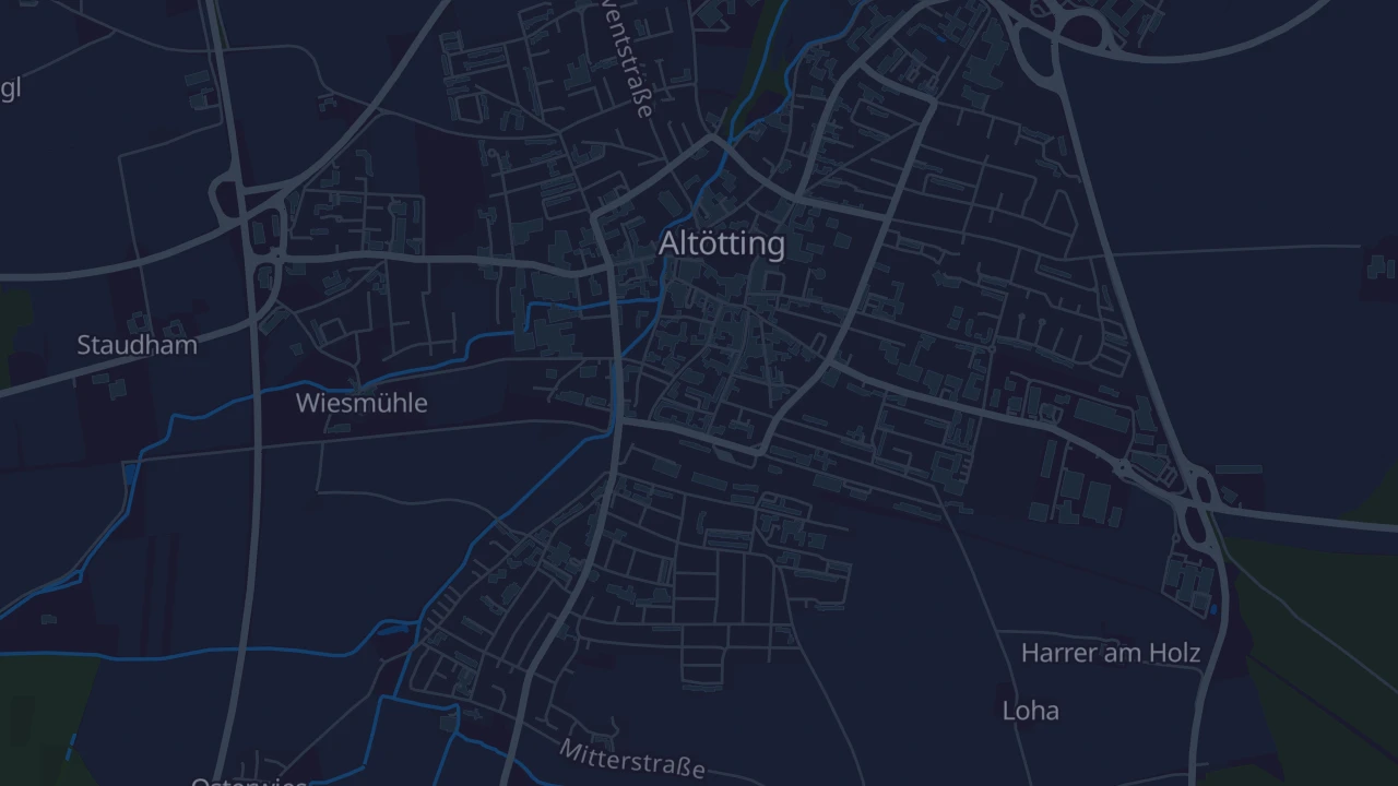Karte von Altötting