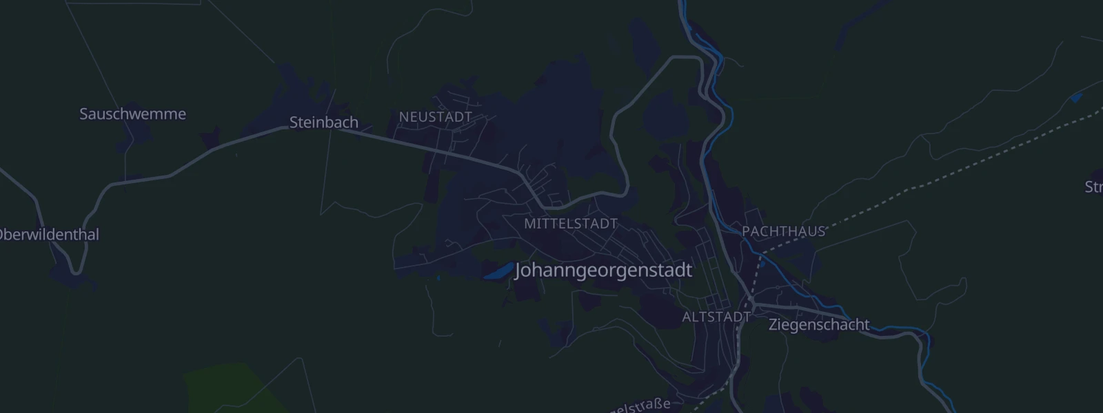 Karte von Johanngeorgenstadt
