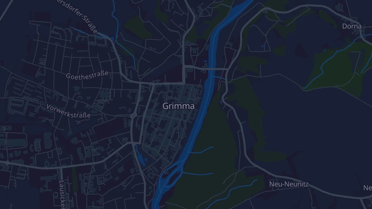 Karte von Grimma