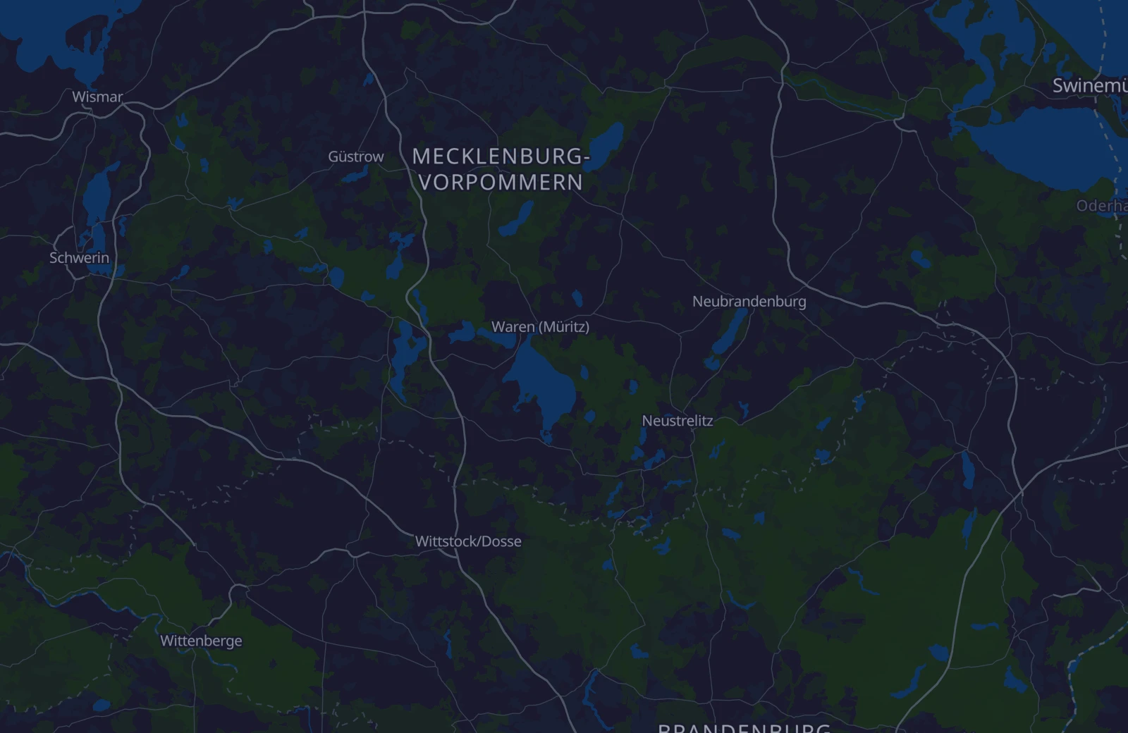 Karte: Umkreis von 45 km