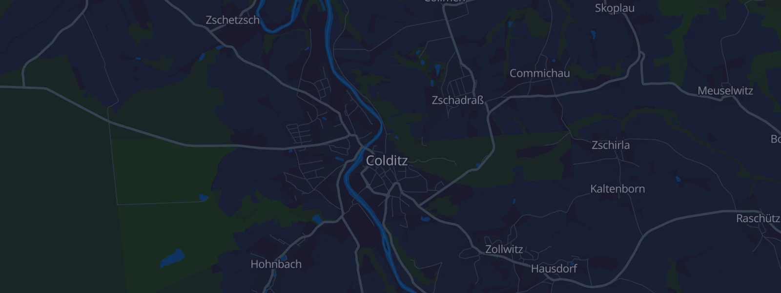 Karte von Colditz