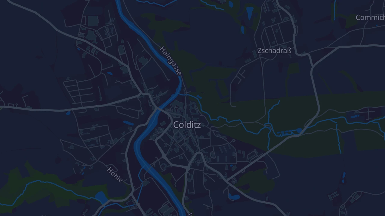 Karte von Colditz