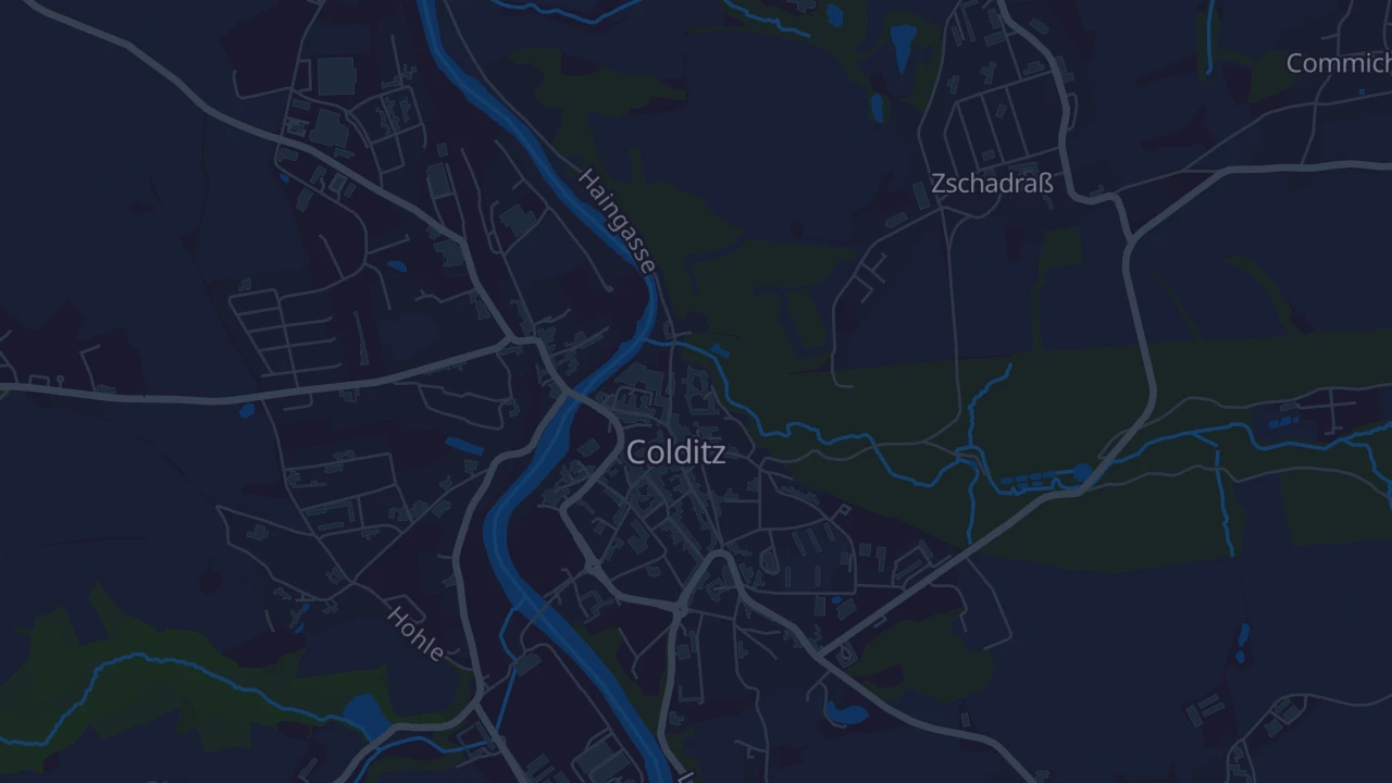 Karte von Colditz