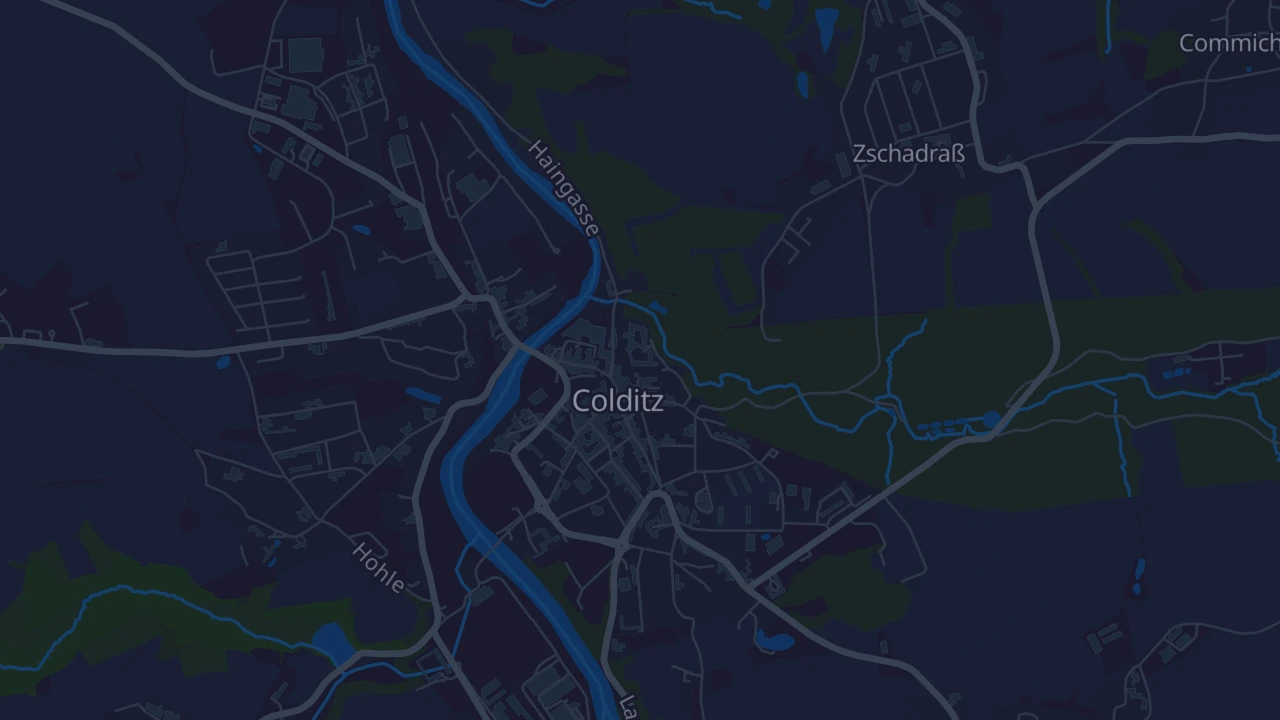 Karte von Colditz