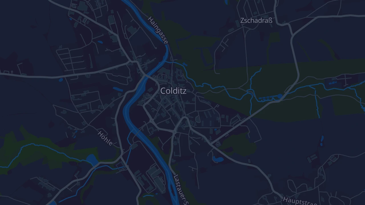 Karte von Colditz