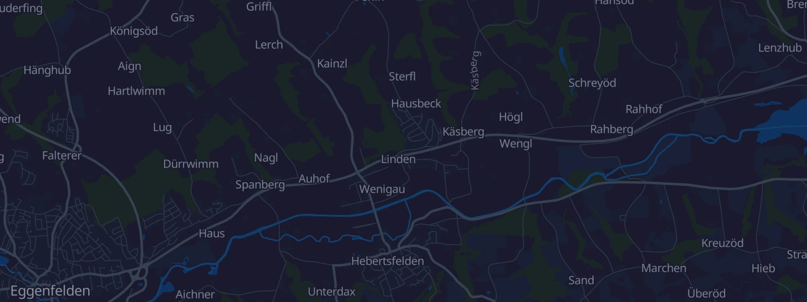 Karte von Hebertsfelden