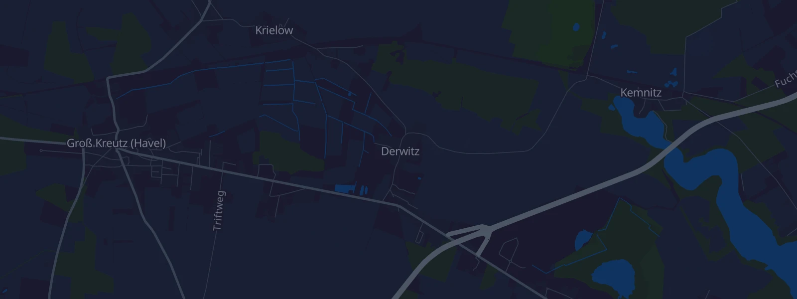 Karte von Werder (Havel) OT Derwitz