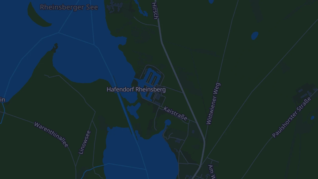 Karte von Rheinsberg