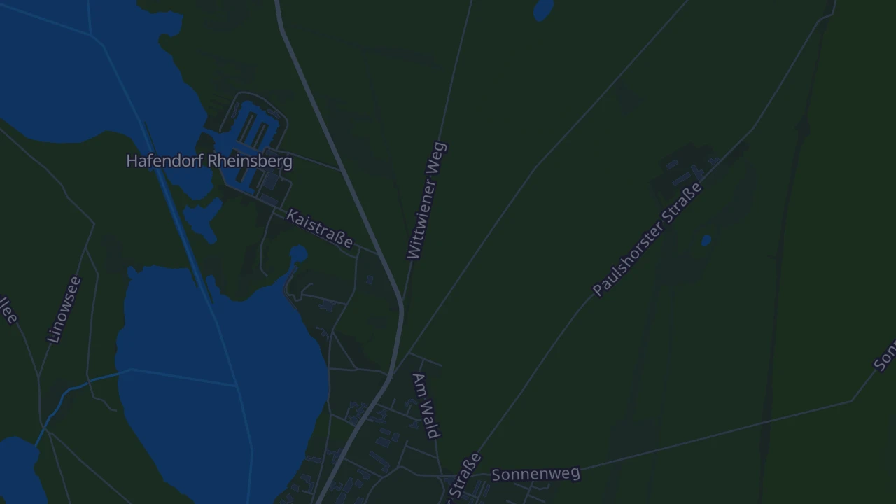Karte von Rheinsberg