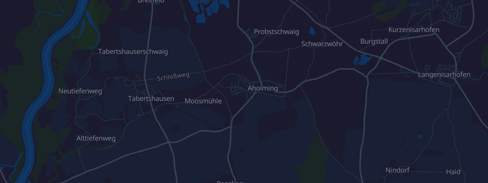 Karte von Aholming