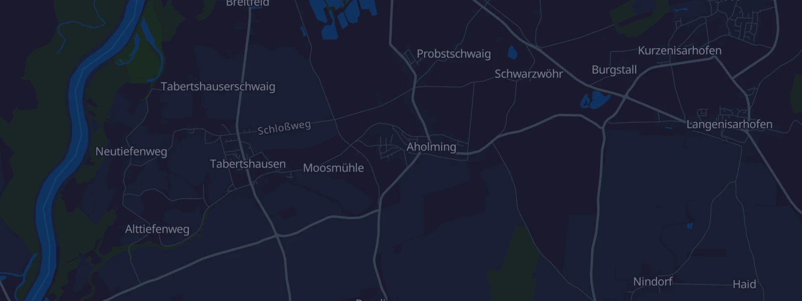 Karte von Aholming