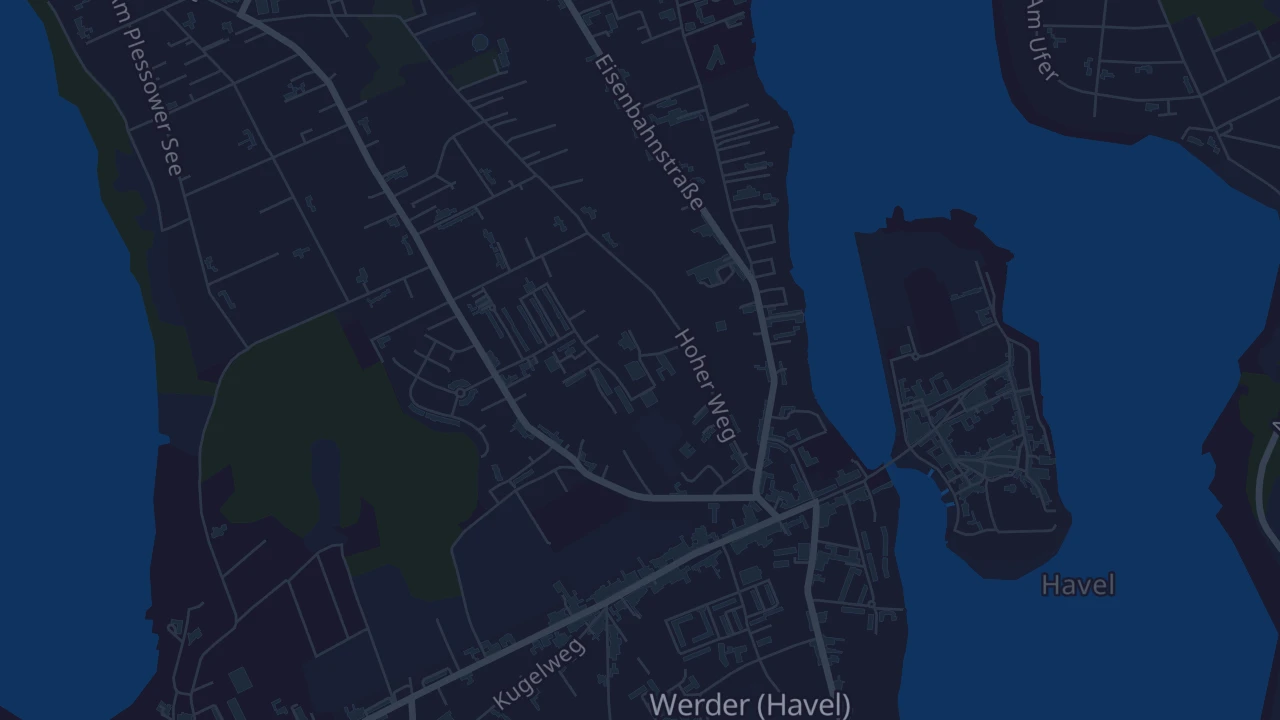 Karte von Werder (Havel)