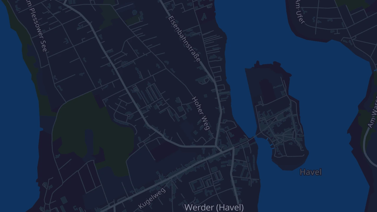 Karte von Werder (Havel)