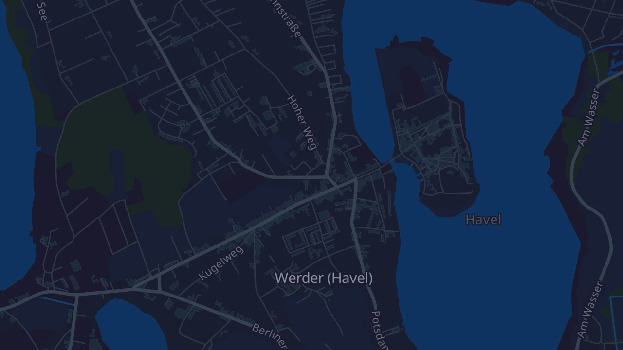 Karte von Werder (Havel)