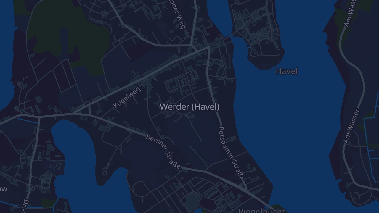 Karte von Werder (Havel)