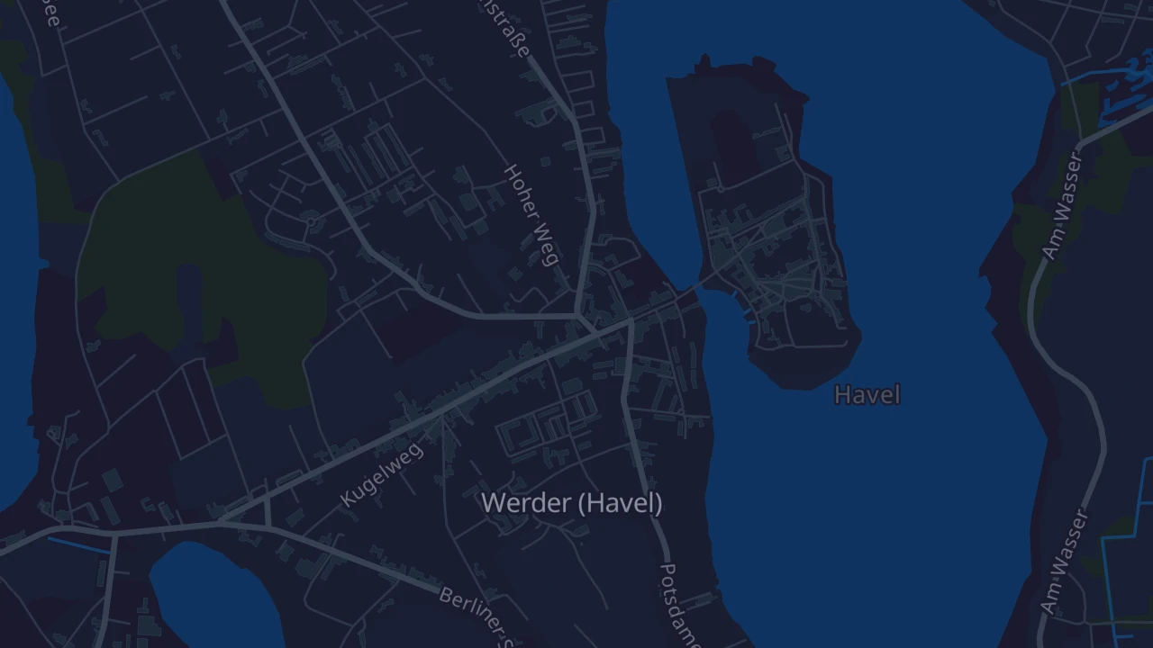 Karte von Werder (Havel)