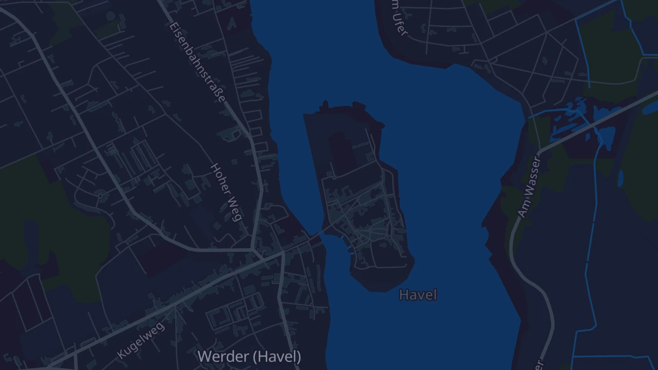 Karte von Werder (Havel)
