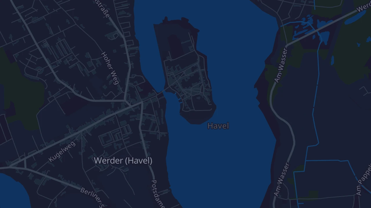 Karte von Werder (Havel)