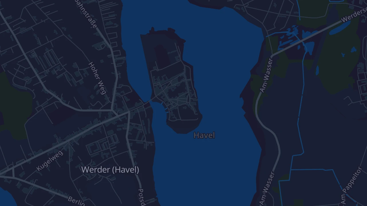 Karte von Werder (Havel)