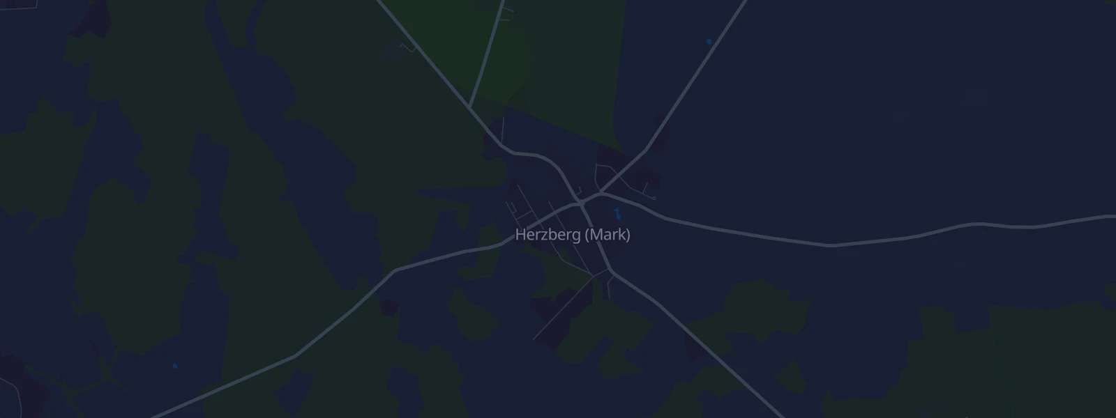 Karte von Herzberg (Mark)