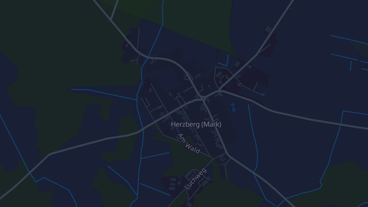 Karte von Herzberg (Mark)
