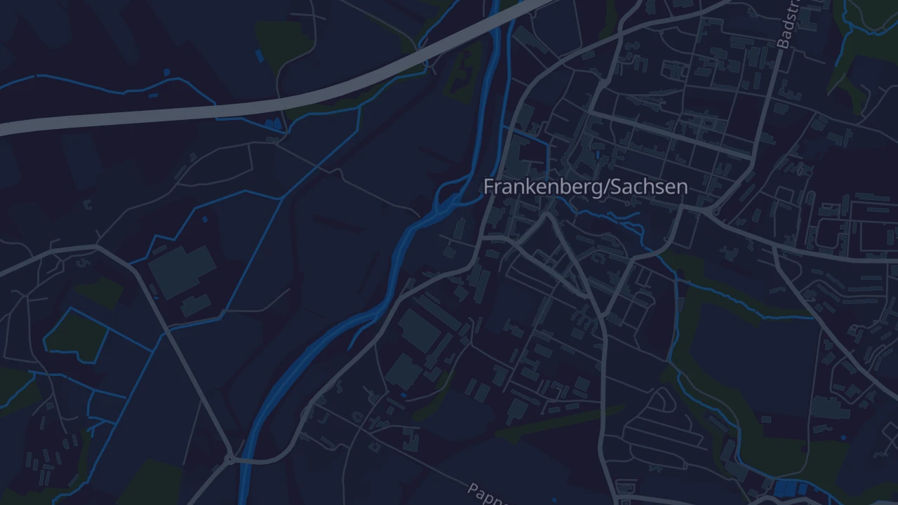 Karte von Frankenberg/Sachsen