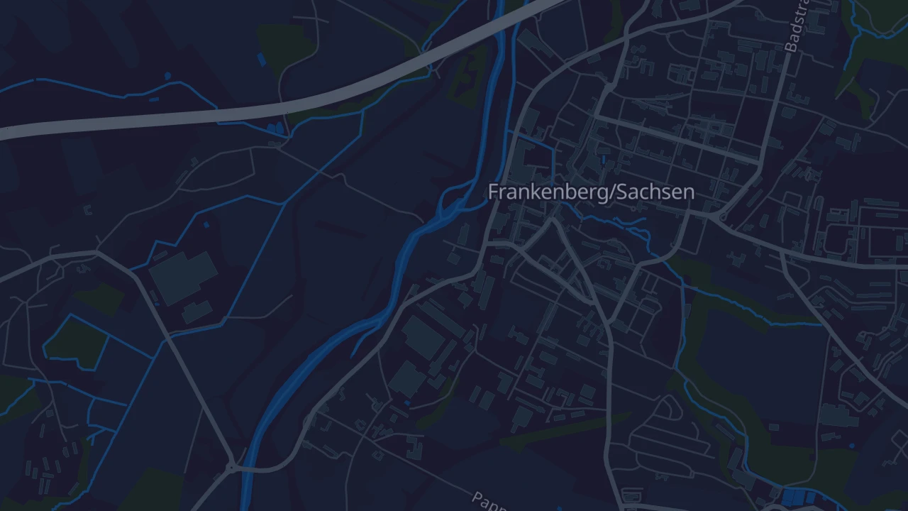 Karte von Frankenberg/Sachsen