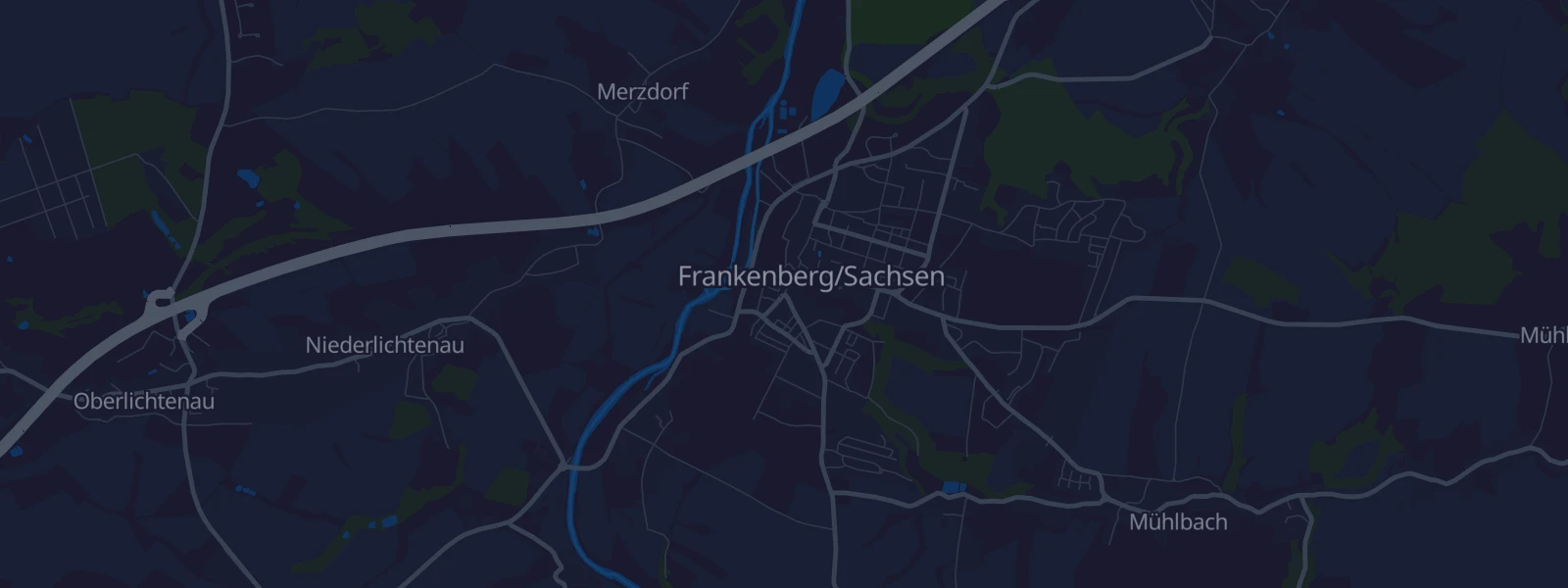 Karte von Frankenberg/Sachsen
