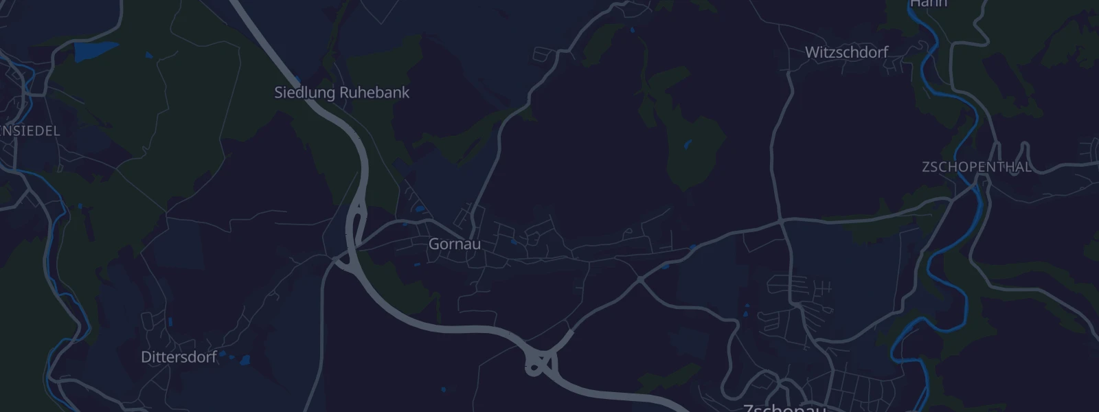 Karte von Gornau/Erzgebirge
