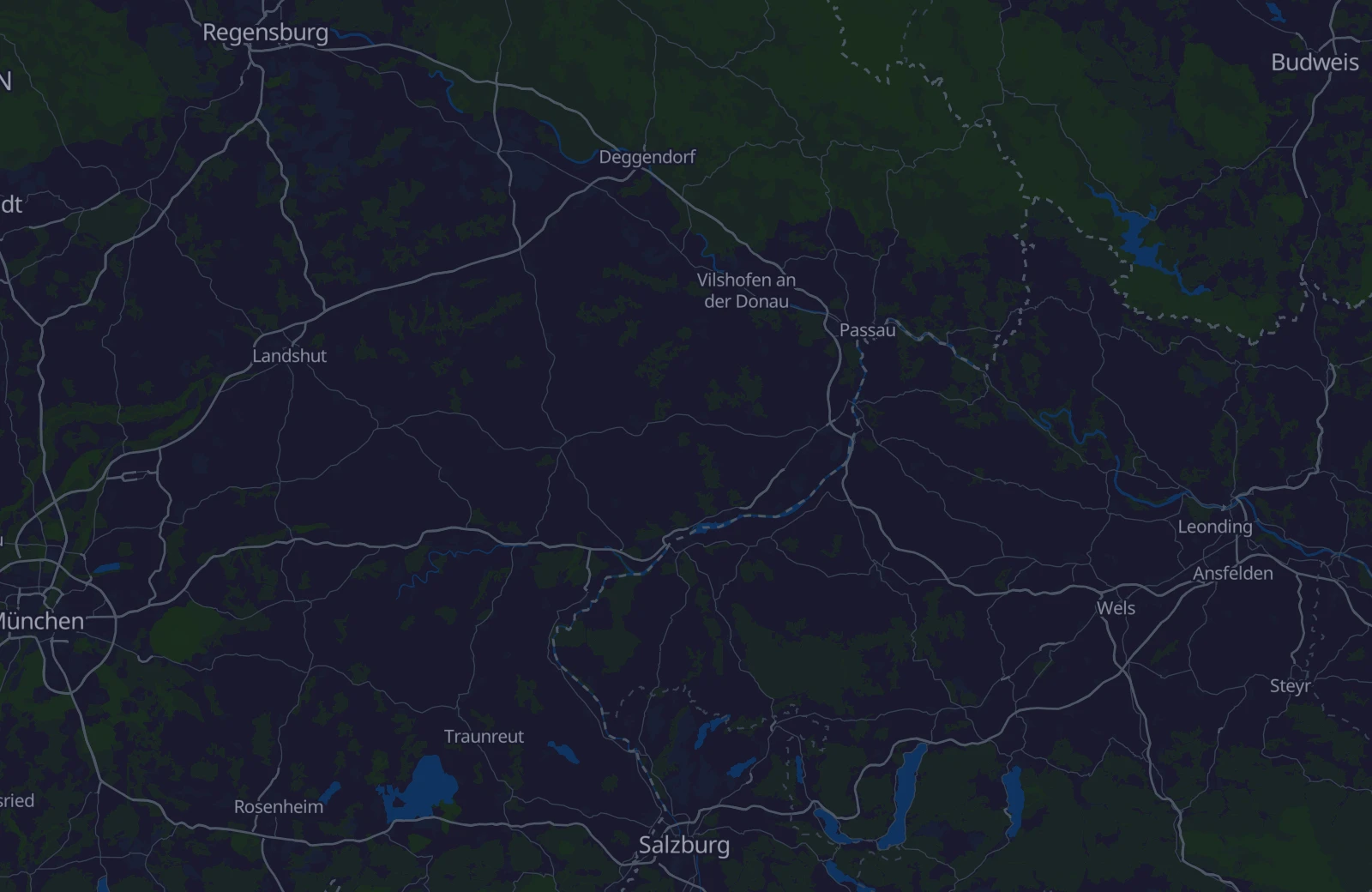 Karte: Umkreis von 42 km