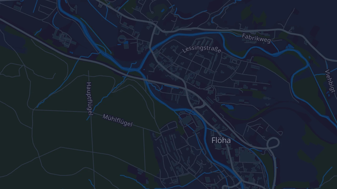 Karte von Flöha