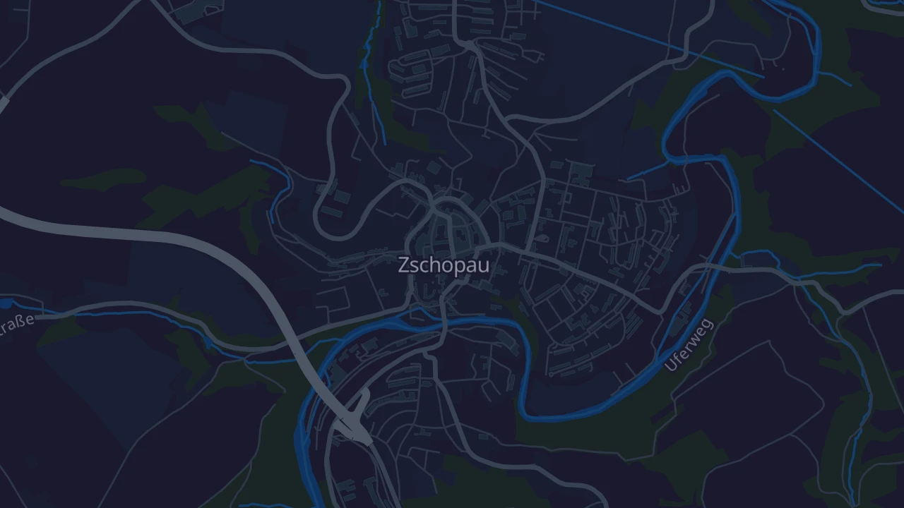 Karte von Zschopau