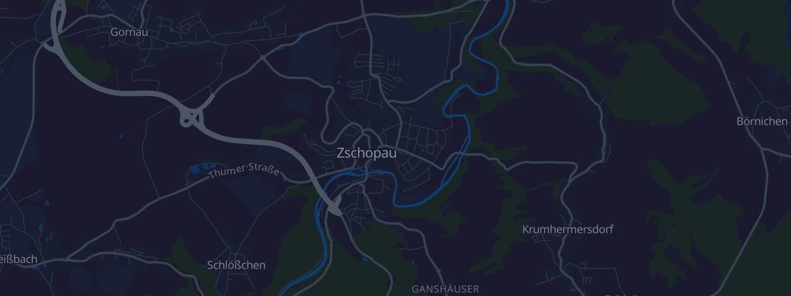 Karte von Zschopau
