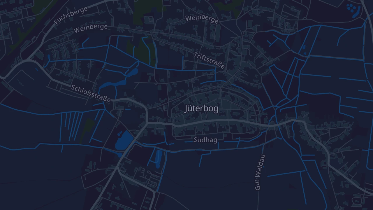 Karte von Jüterbog