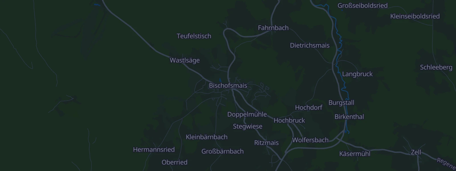 Karte von Bischofsmais