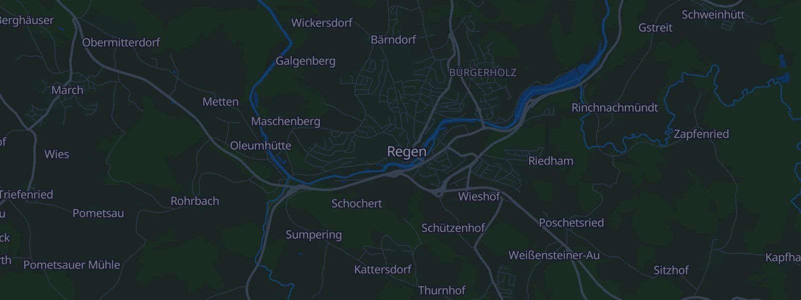 Karte von Regen