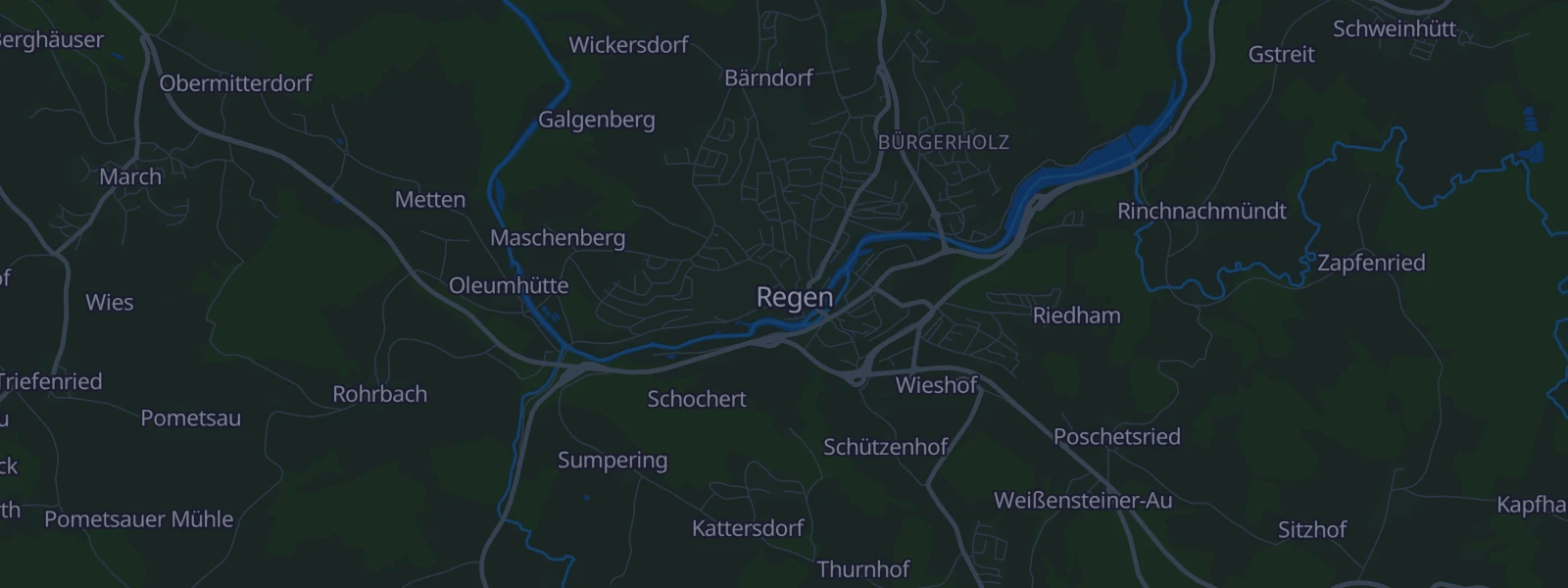 Karte von Regen