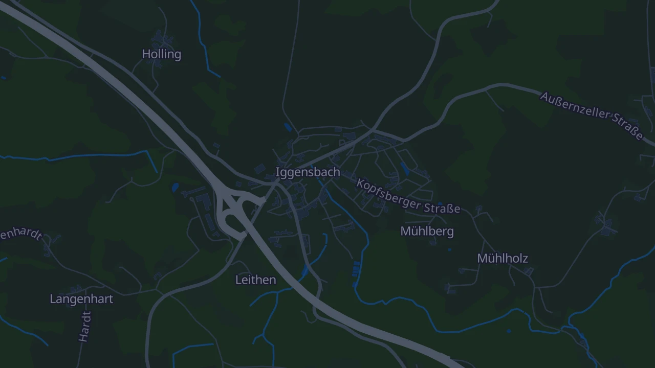 Karte von Iggensbach