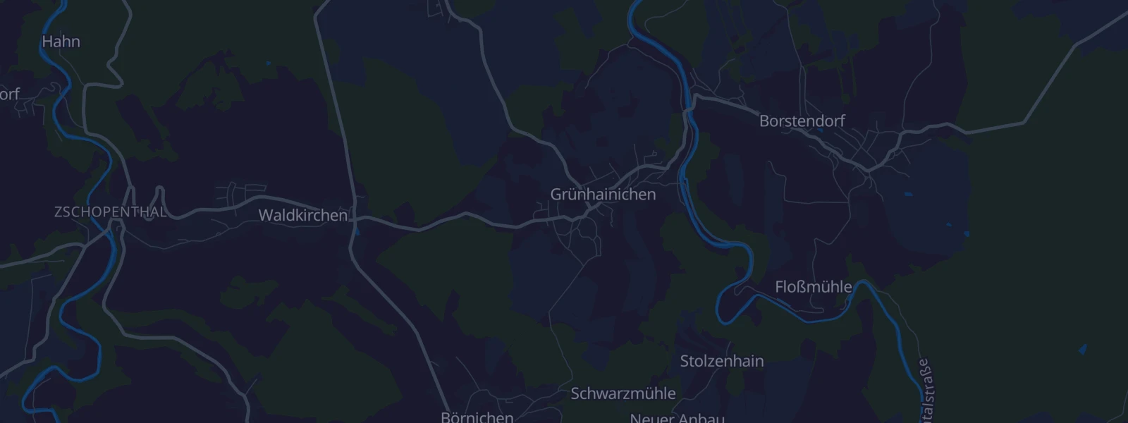 Karte von Grünhainichen